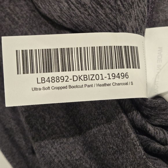 NWT- Quince Ultra-Soft Cropped Heather Charcoal Bootcut Pant Women's Size Small - Picture 13 of 14